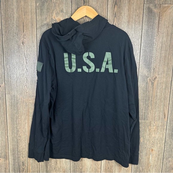 Oregon Ducks OHT Military Appreciation Guardian Pullover Hoodie Size XL Black - Picture 4 of 7